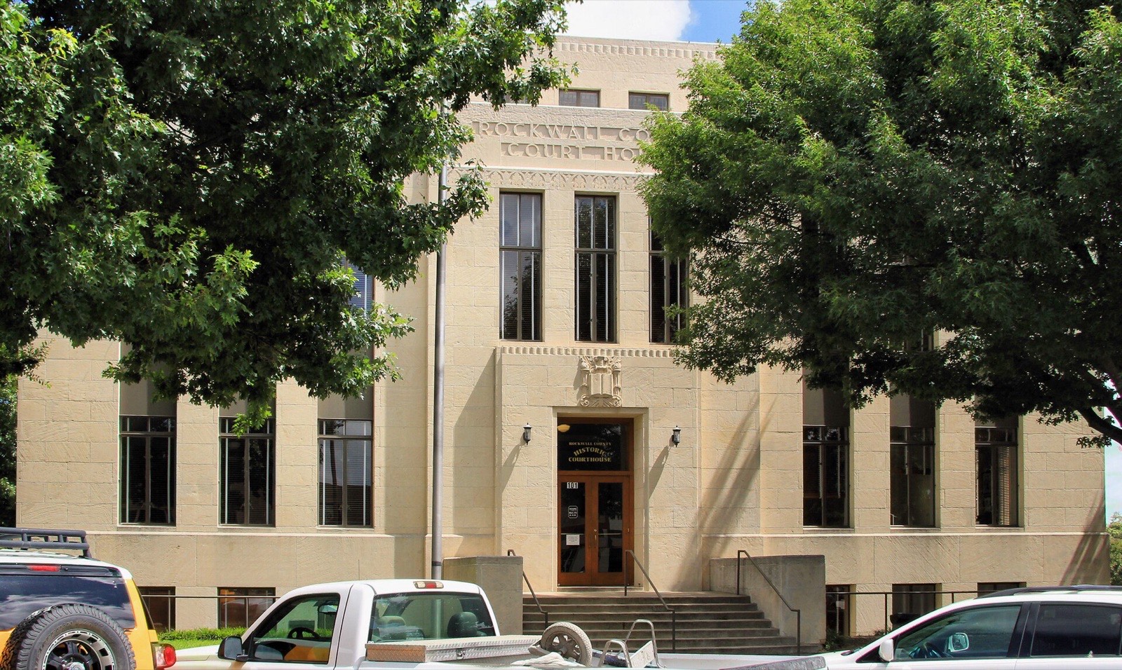 The historic Rockwall County Courthouse